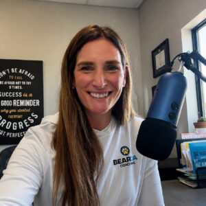 Cathy shares sports mindset insights through podcast while inspiring athletes with Bearcat Coaching leadership and confidence strategies daily.